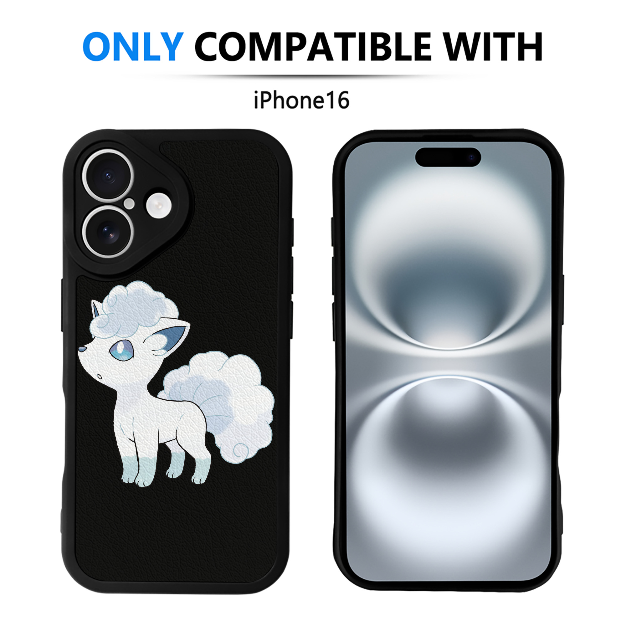 （画像用） ポケットモンスター Pokémon 【iPhone 16シリーズ対応】シリコンスマホケース（レザー調） 材質：シリコン